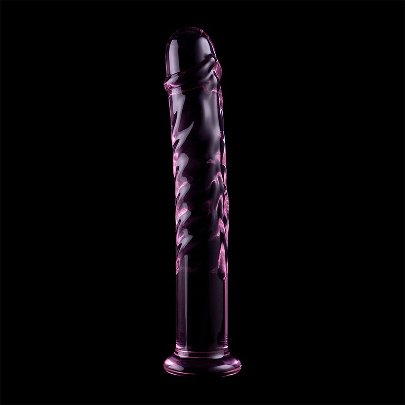 NEBULA SERIES BY IBIZA - MODELLO 16 DILDO IN VETRO BOROSILICATO ROSA 18.5 CM -O- 3 CM – Falli senza vibrazioni – foto 7