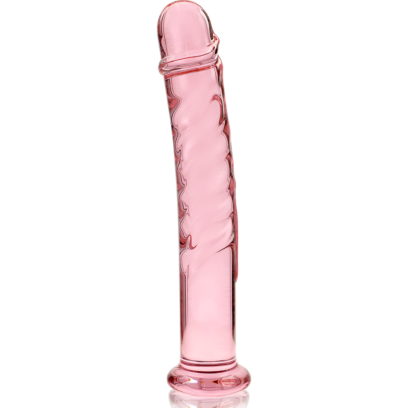 NEBULA SERIES BY IBIZA - MODELLO 16 DILDO IN VETRO BOROSILICATO ROSA 18.5 CM -O- 3 CM – Falli senza vibrazioni – foto 5
