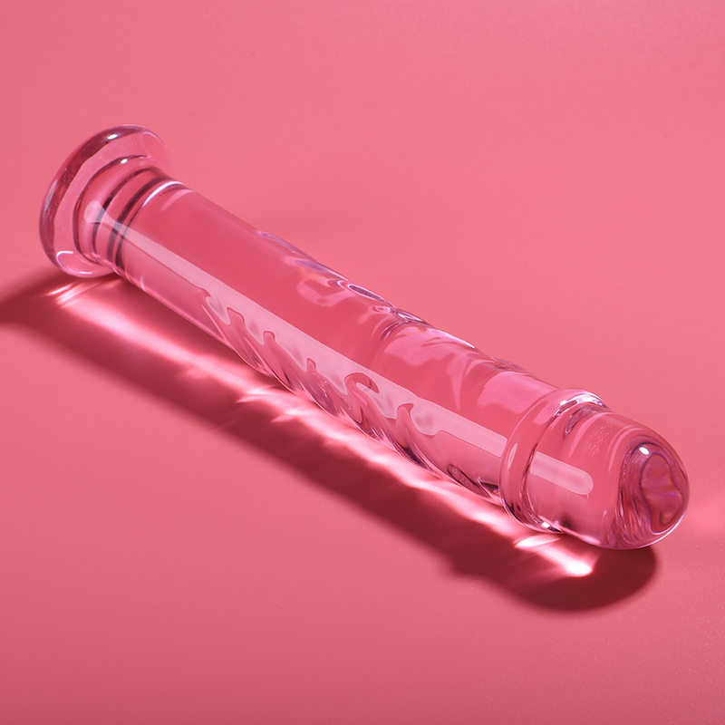 NEBULA SERIES BY IBIZA - MODELLO 16 DILDO IN VETRO BOROSILICATO ROSA 18.5 CM -O- 3 CM – Falli senza vibrazioni