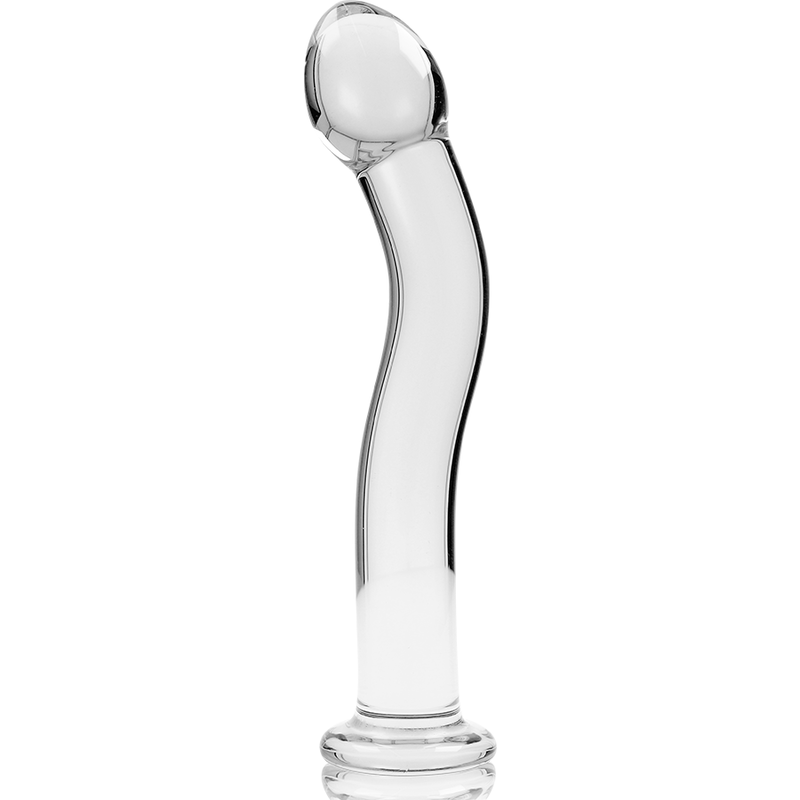 NEBULA SERIES BY IBIZA - MODELLO 18 DILDO IN VETRO BOROSILICATO TRASPARENTE 18.5 CM -O- 3.5 CM – Falli senza vibrazioni – foto 5