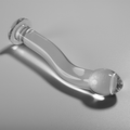 NEBULA SERIES BY IBIZA - MODELLO 18 DILDO IN VETRO BOROSILICATO TRASPARENTE 18.5 CM -O- 3.5 CM – Falli senza vibrazioni