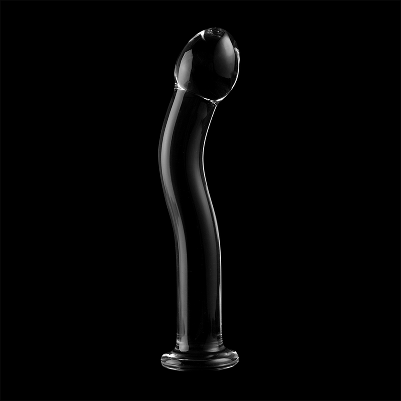 NEBULA SERIES BY IBIZA - MODELLO 18 DILDO IN VETRO BOROSILICATO TRASPARENTE 18.5 CM -O- 3.5 CM – Falli senza vibrazioni – foto 7