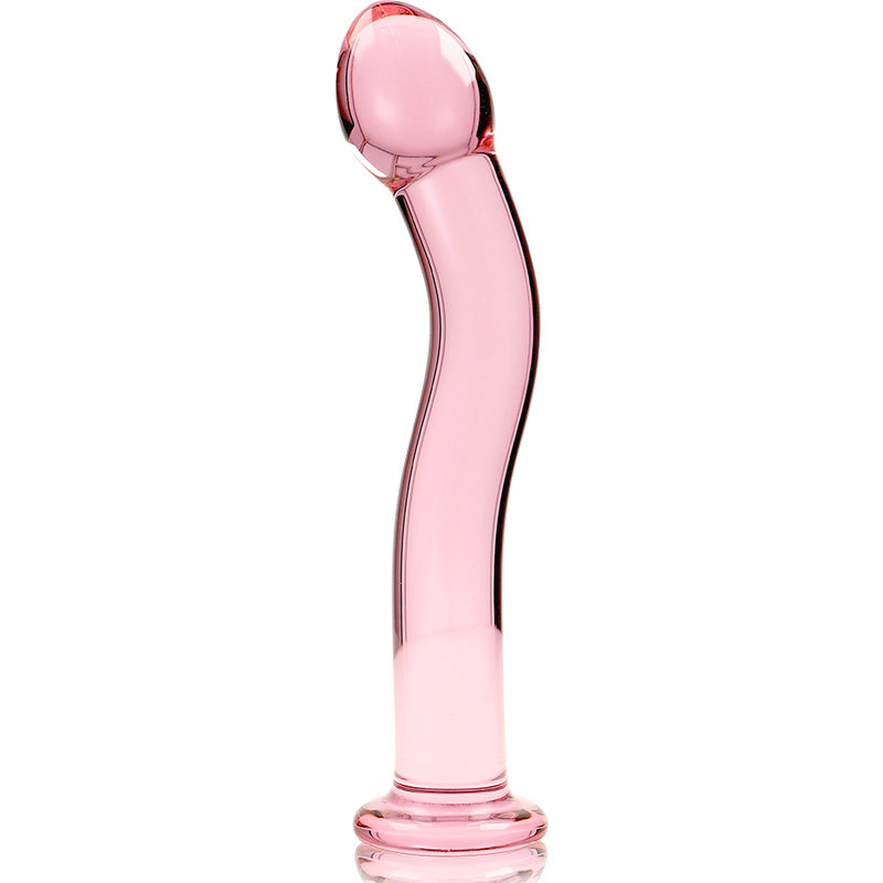 NEBULA SERIES BY IBIZA - MODELLO 18 DILDO IN VETRO BOROSILICATO ROSA 18.5 CM -O- 3.5 CM – Falli senza vibrazioni – foto 5