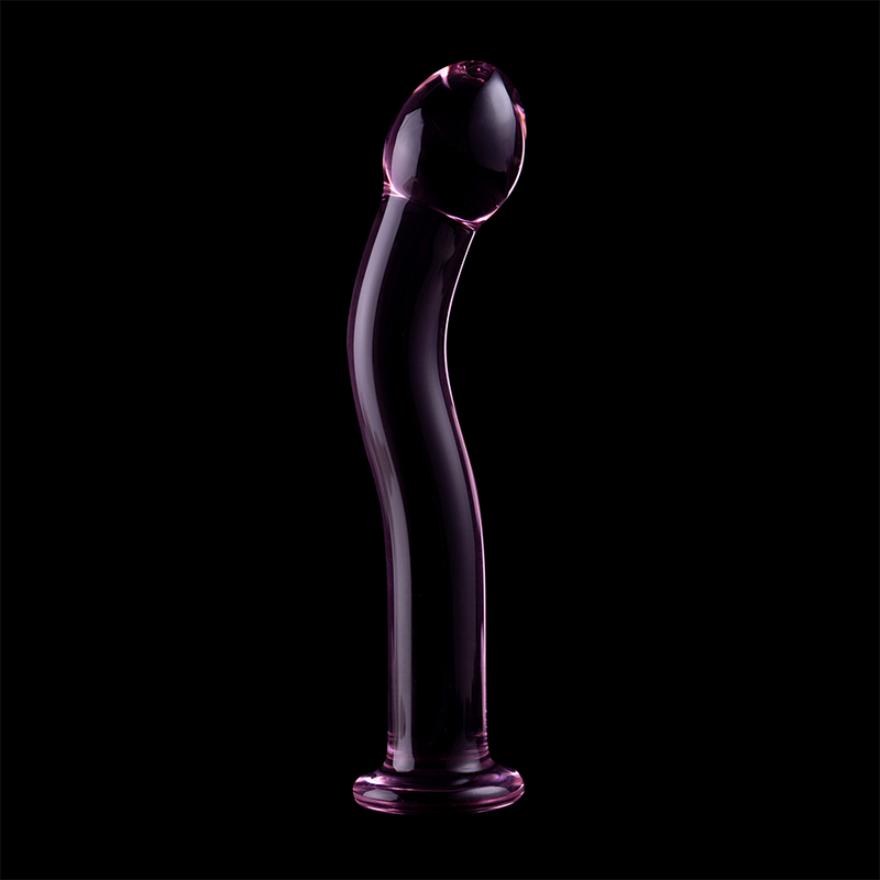 NEBULA SERIES BY IBIZA - MODELLO 18 DILDO IN VETRO BOROSILICATO ROSA 18.5 CM -O- 3.5 CM – Falli senza vibrazioni – foto 7