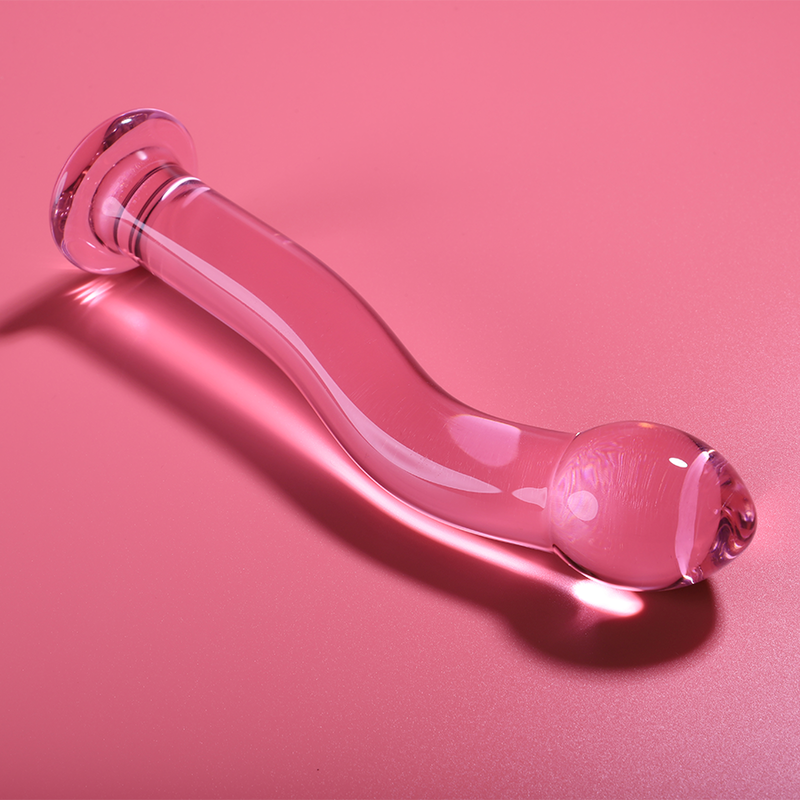 NEBULA SERIES BY IBIZA - MODELLO 18 DILDO IN VETRO BOROSILICATO ROSA 18.5 CM -O- 3.5 CM – Falli senza vibrazioni