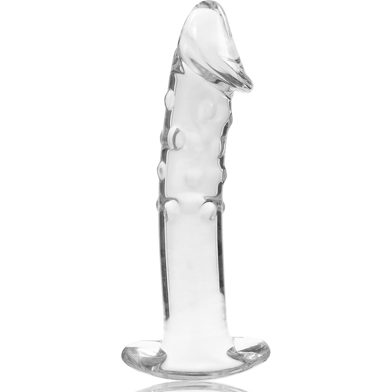 NEBULA SERIES BY IBIZA - MODELLO 19 DILDO IN VETRO BOROSILICATO TRASPARENTE 18.5 CM -O- 4 CM – Falli senza vibrazioni – foto 5