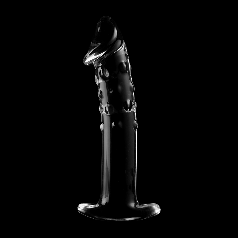 NEBULA SERIES BY IBIZA - MODELLO 19 DILDO IN VETRO BOROSILICATO TRASPARENTE 18.5 CM -O- 4 CM – Falli senza vibrazioni – foto 7