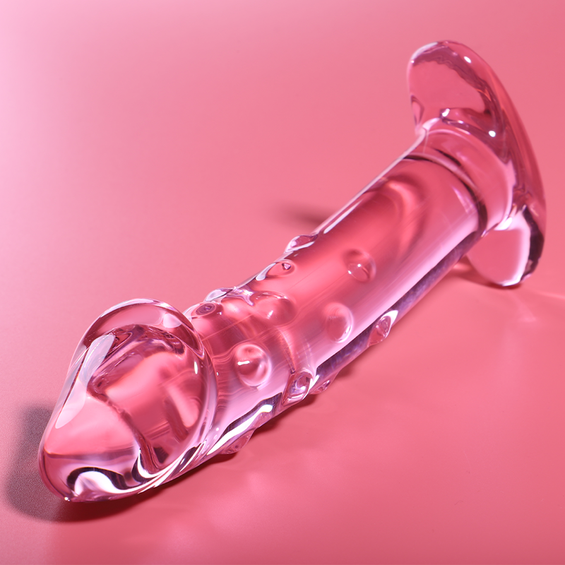NEBULA SERIES BY IBIZA - MODELLO 19 DILDO IN VETRO BOROSILICATO ROSA 18.5 CM -O- 4 CM – Falli senza vibrazioni