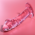 NEBULA SERIES BY IBIZA - MODELLO 19 DILDO IN VETRO BOROSILICATO ROSA 18.5 CM -O- 4 CM – Falli senza vibrazioni