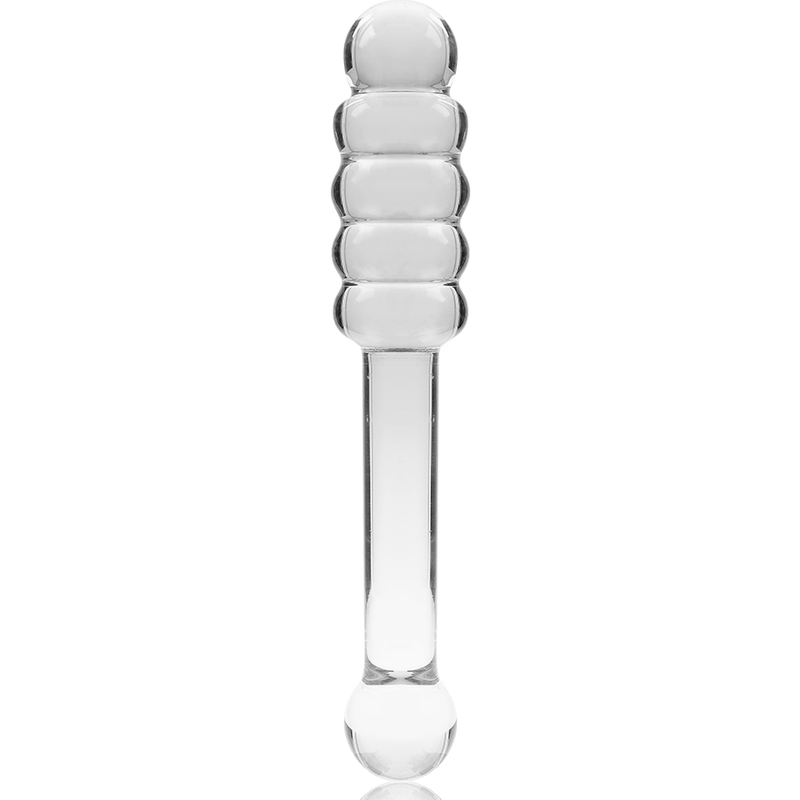 NEBULA SERIES BY IBIZA - MODELLO 20 DILDO IN VETRO BOROSILICATO TRASPARENTE 20.5 CM -O- 3 CM – Falli senza vibrazioni – foto 5