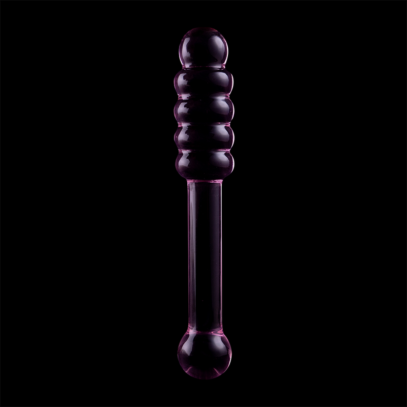 NEBULA SERIES BY IBIZA - MODELLO 20 DILDO IN VETRO BOROSILICATO ROSA 20.5 CM -O- 3 CM – Falli senza vibrazioni – foto 7