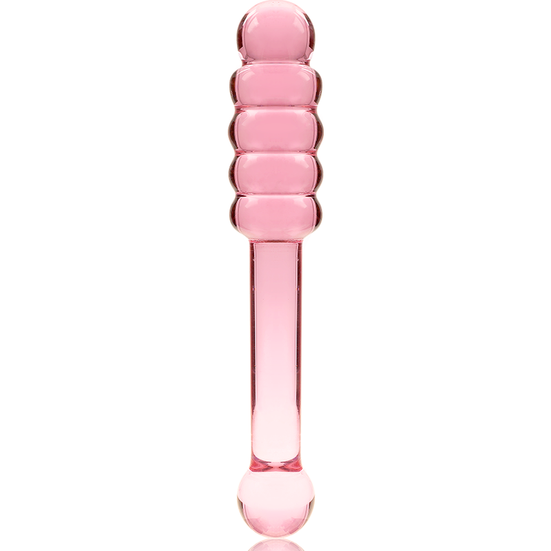 NEBULA SERIES BY IBIZA - MODELLO 20 DILDO IN VETRO BOROSILICATO ROSA 20.5 CM -O- 3 CM – Falli senza vibrazioni – foto 5