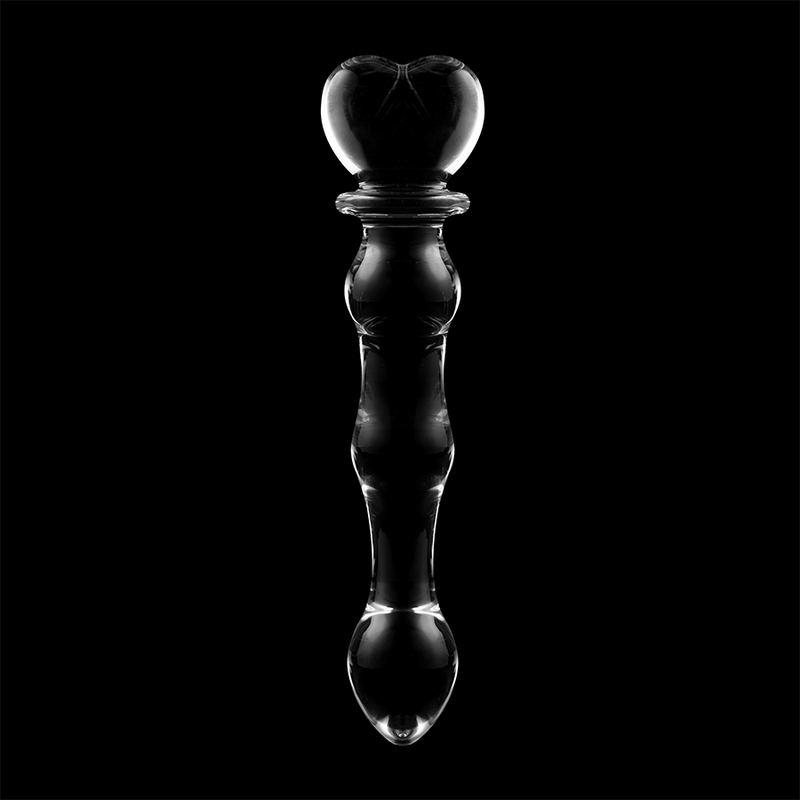 NEBULA SERIES BY IBIZA - MODELLO 21 DILDO IN VETRO BOROSILICATO TRASPARENTE 20.5 CM -O- 3.5 CM – Falli senza vibrazioni – foto 7