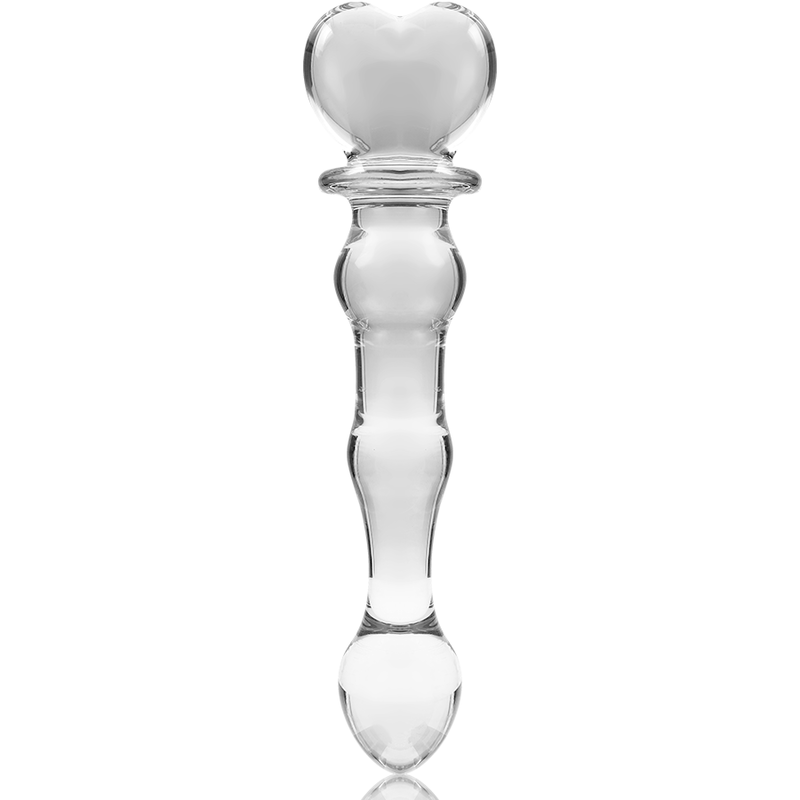 NEBULA SERIES BY IBIZA - MODELLO 21 DILDO IN VETRO BOROSILICATO TRASPARENTE 20.5 CM -O- 3.5 CM – Falli senza vibrazioni – foto 5