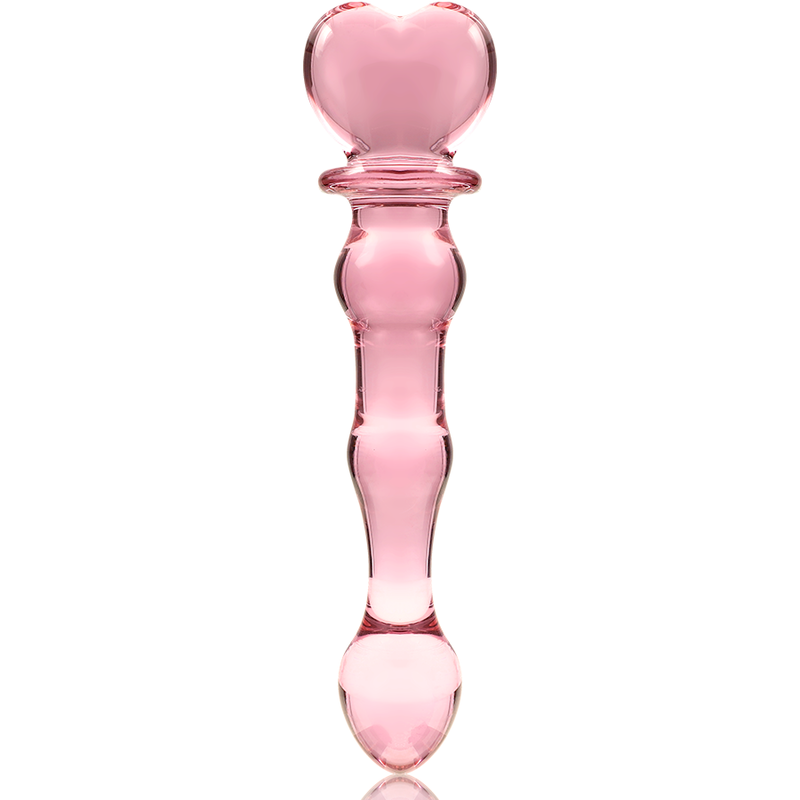 NEBULA SERIES BY IBIZA - MODELLO 21 DILDO IN VETRO BOROSILICATO ROSA 20.5 CM -O- 3.5 CM – Falli senza vibrazioni – foto 5