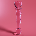 NEBULA SERIES BY IBIZA - MODELLO 21 DILDO IN VETRO BOROSILICATO ROSA 20.5 CM -O- 3.5 CM – Falli senza vibrazioni