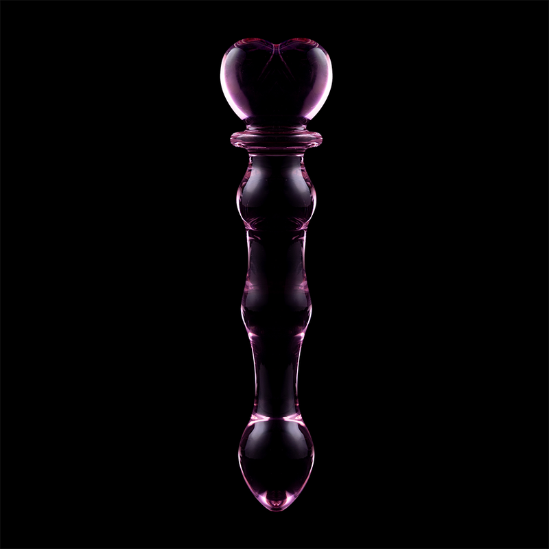 NEBULA SERIES BY IBIZA - MODELLO 21 DILDO IN VETRO BOROSILICATO ROSA 20.5 CM -O- 3.5 CM – Falli senza vibrazioni – foto 7