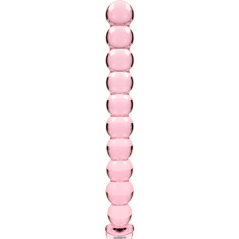 NEBULA SERIES BY IBIZA - MODELLO 22 DILDO IN VETRO BOROSILICATO ROSA 21.5 CM -O- 2.5 CM – Falli senza vibrazioni – foto 5