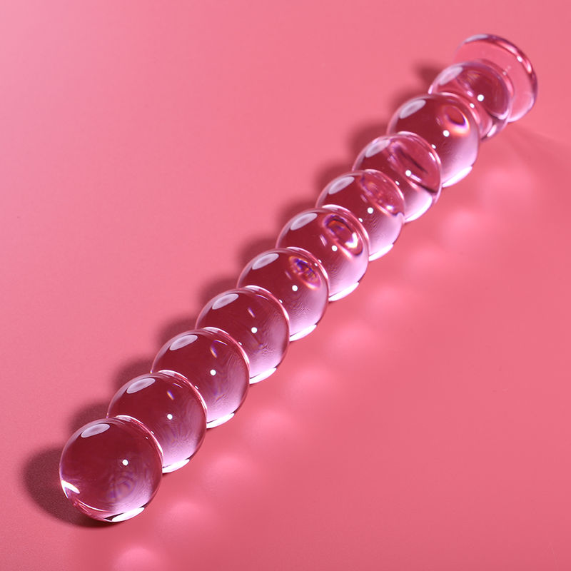 NEBULA SERIES BY IBIZA - MODELLO 22 DILDO IN VETRO BOROSILICATO ROSA 21.5 CM -O- 2.5 CM – Falli senza vibrazioni