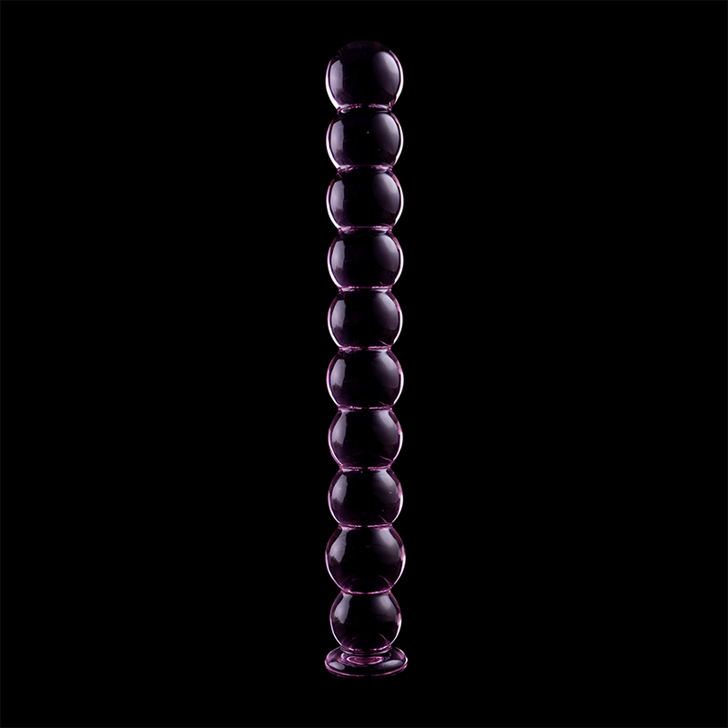 NEBULA SERIES BY IBIZA - MODELLO 22 DILDO IN VETRO BOROSILICATO ROSA 21.5 CM -O- 2.5 CM – Falli senza vibrazioni – foto 7