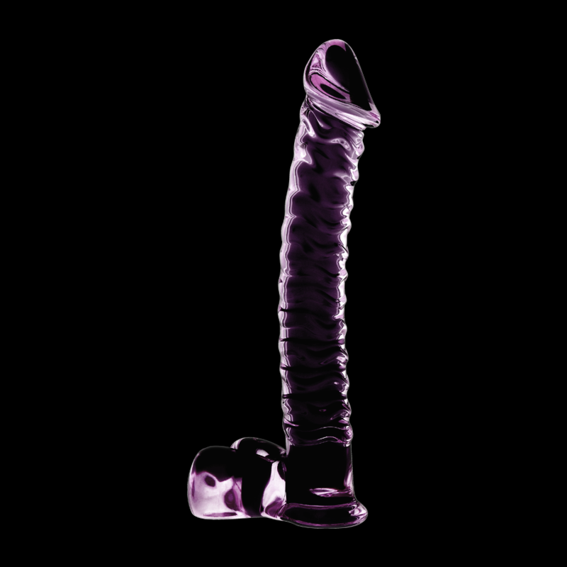 NEBULA SERIES BY IBIZA - MODELLO 23 DILDO IN VETRO BOROSILICATO ROSA 21.5 CM -O- 4 CM – Falli senza vibrazioni – foto 7