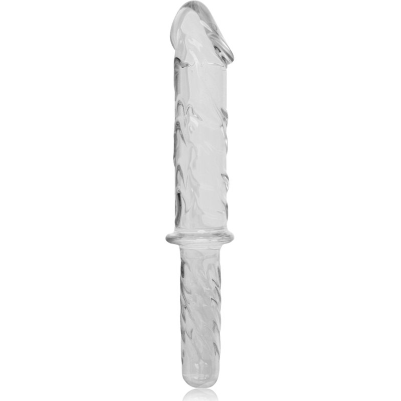 NEBULA SERIES BY IBIZA - MODELLO 24 DILDO IN VETRO BOROSILICATO TRASPARENTE 28.5 CM -O- 5 CM – Falli senza vibrazioni – foto 5