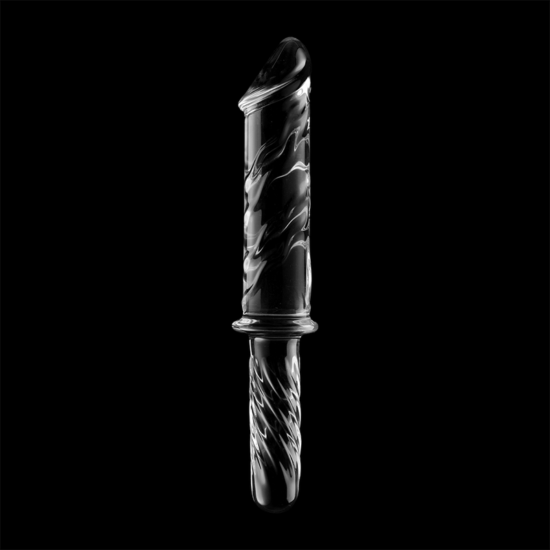 NEBULA SERIES BY IBIZA - MODELLO 24 DILDO IN VETRO BOROSILICATO TRASPARENTE 28.5 CM -O- 5 CM – Falli senza vibrazioni – foto 7