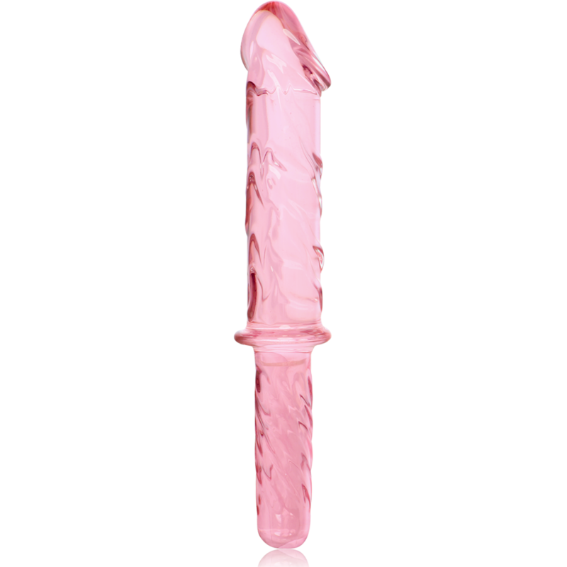 NEBULA SERIES BY IBIZA - MODELLO 24 DILDO IN VETRO BOROSILICATO ROSA 28.5 CM -O- 5 CM – Falli senza vibrazioni – foto 5
