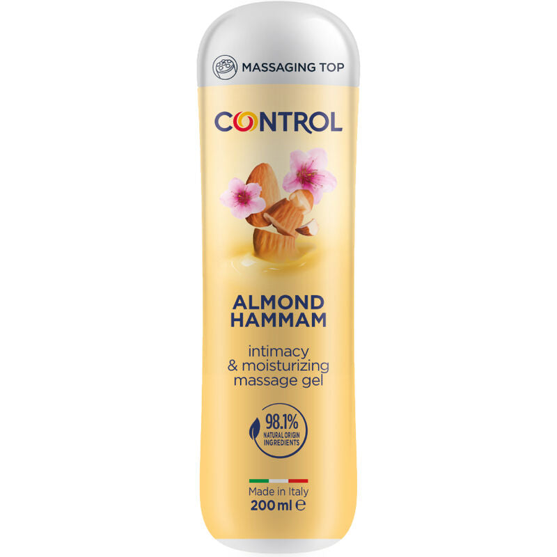 CONTROL - GEL DA MASSAGGIO HAMMAM ALLE MANDORLE 3 IN 1 200 ML – Con sapori deliziosi