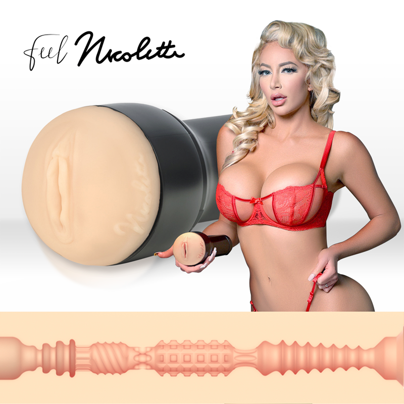KIIROO - KEON + FEEL NICOLETTE SHEA STROKER + LUBRIFICANTE DI QUALIT AQUA 50 ML – Stelle porno vagine – foto 2