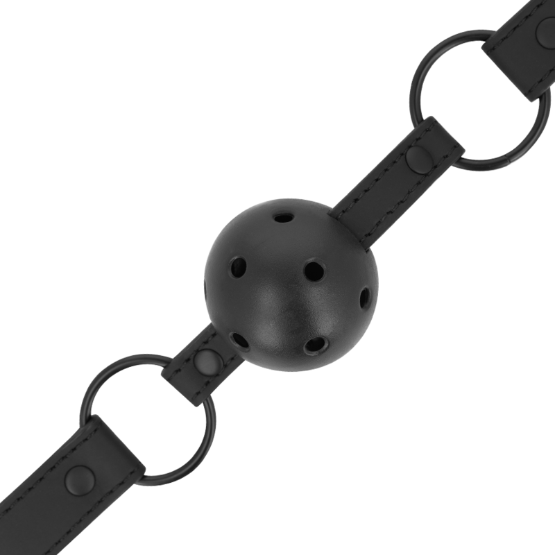 INTENSE - FETISH BALL GAG IN PELLE VEGANA – Mascelle – foto 3