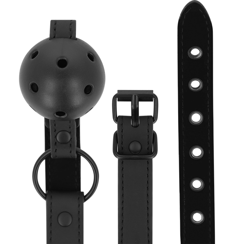 INTENSE - FETISH BALL GAG IN PELLE VEGANA – Mascelle – foto 4