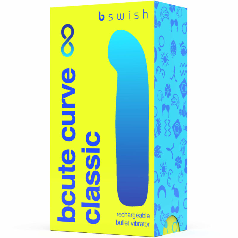 B SWISH - BCUTE CURVE INFINITE CLASSIC VIBRATORE IN SILICONE RICARICABILE GIALLO – Vibratori a punto G – foto 4