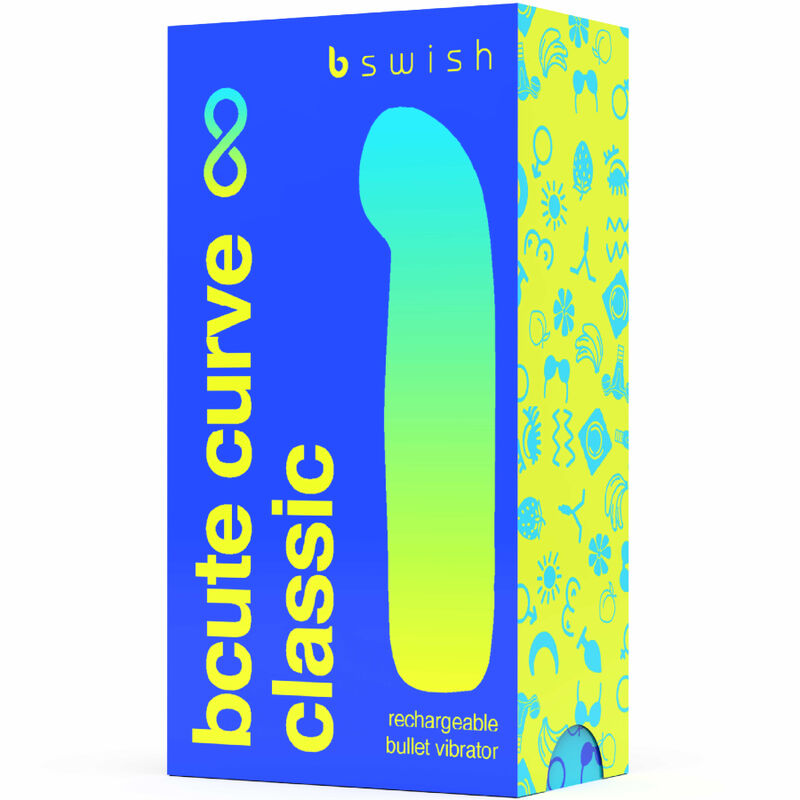 B SWISH - BCUTE CURVE INFINITE CLASSIC VIBRATORE RICARICABILE IN SILICONE BLU – Vibratori a punto G – foto 4