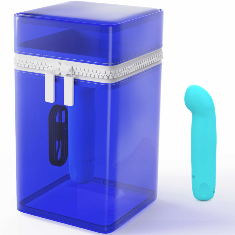 B SWISH - VIBRATORE RICARICABILE IN SILICONE BLU BCUTE CURVE INFINITE CLASSIC EDIZIONE LIMITATA – Vibratori a punto G