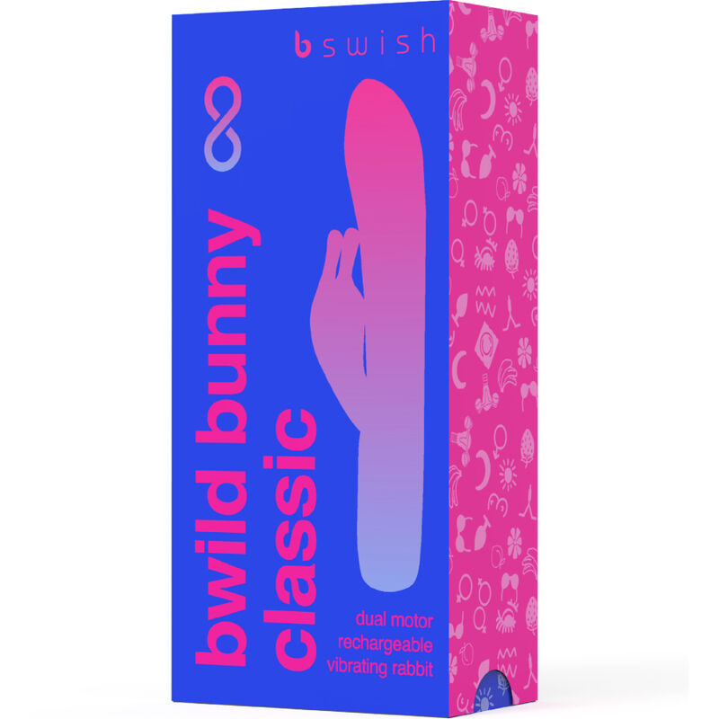 B SWISH - BWILD BUNNY INFINITE CLASSIC VIBRATORE RICARICABILE IN SILICONE BLU – Vibratori di coniglio – foto 4