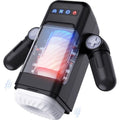 GAME CUP - MASTURBATORE A VIBRAZIONE SPINTA CON FUNZIONE RISCALDAMENTO E SUPPORTO MOBILE - NERO – Vari masturbatori