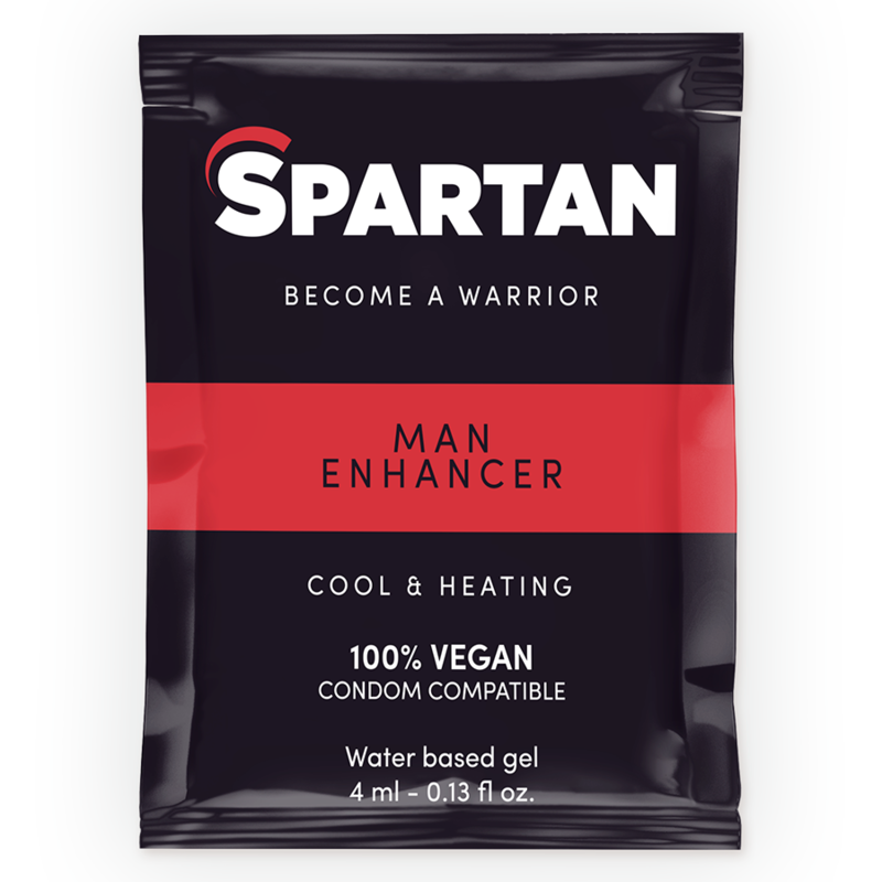 SPARTAN - GEL POTENZIATORE DELL''EREZIONE CON EFFETTO FREDDO-CALDO 100% VEGANO 4ML – Aumento dell'erezione