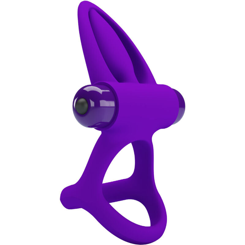 PRETTY LOVE - ANELLO VIBRATORE 10 VIBRAZIONI IN SILICONE VIOLETTO – Imbracature a vibrazione – foto 3