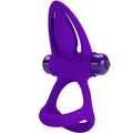 PRETTY LOVE - ANELLO VIBRATORE 10 VIBRAZIONI IN SILICONE VIOLETTO – Imbracature a vibrazione