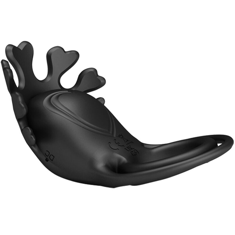 PRETTY LOVE - ANELLO VIBRATORE RUBEN 7 VIBRAZIONI IN SILICONE NERO – Imbracature a vibrazione – foto 5
