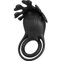 PRETTY LOVE - ANELLO VIBRATORE RUBEN 7 VIBRAZIONI IN SILICONE NERO – Imbracature a vibrazione