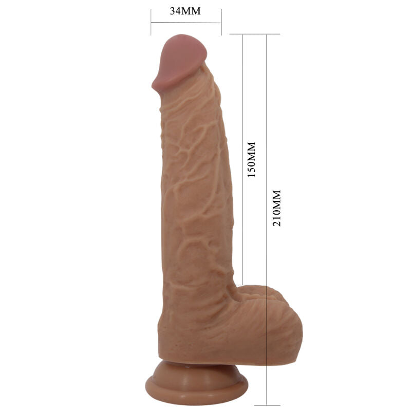 PRETTY LOVE - DILDO IN SILICONE JONATHAN 3 VIBRAZIONI + 3 MISURE DI INSERIMENTO TELECOMANDO 21 CM – Telecomando – foto 6