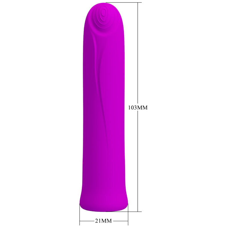 PRETTY LOVE - VIBRATORE CURTIS MINI SUPER POWER 12 VIBRAZIONI IN SILICONE VIOLETTO – Mini vibratori – foto 6