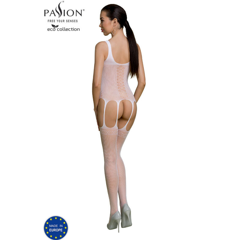 PASSION - COLLEZIONE ECO BODYSTOCKING ECO BS007 BIANCO – Bodystocking – foto 2