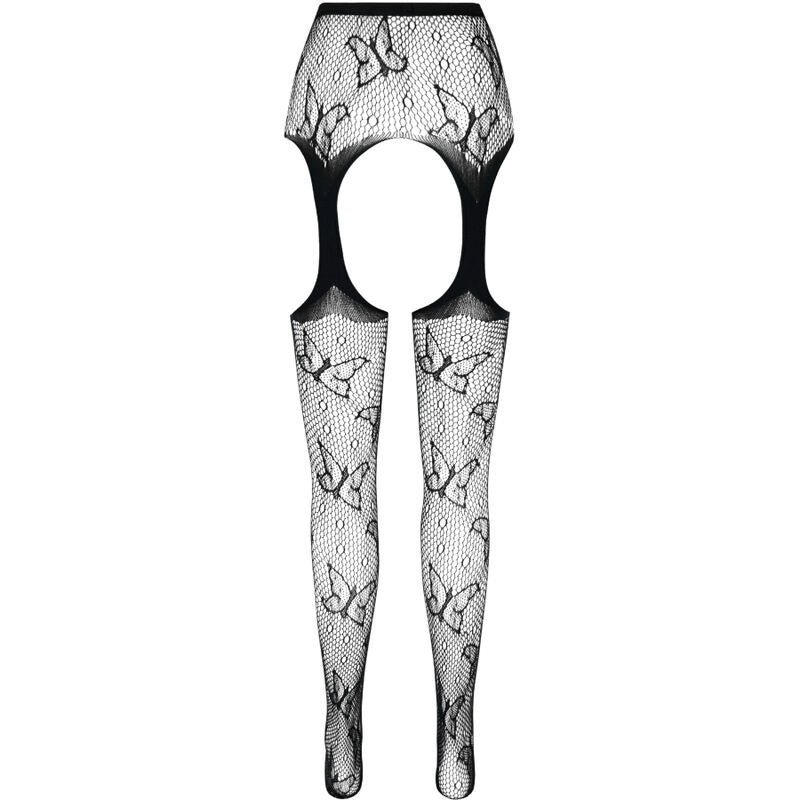 PASSION - COLLEZIONE ECO BODYSTOCKING ECO S001 ROSSO – Calze giarrettiera – foto 4