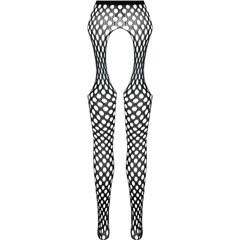 PASSION - COLLEZIONE ECO BODYSTOCKING ECO S003 NERO – Calze giarrettiera – foto 4