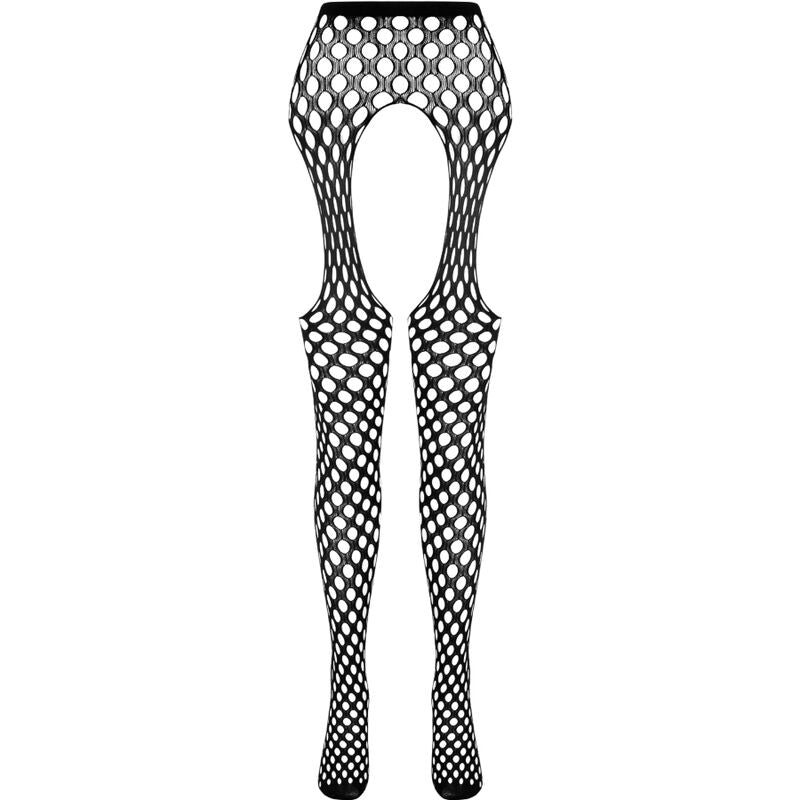 PASSION - COLLEZIONE ECO BODYSTOCKING ECO S003 NERO – Calze giarrettiera – foto 3