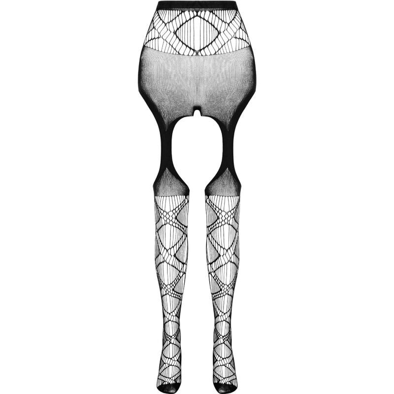 PASSION - COLLEZIONE ECO BODYSTOCKING ECO S005 BIANCO – Calze giarrettiera – foto 3