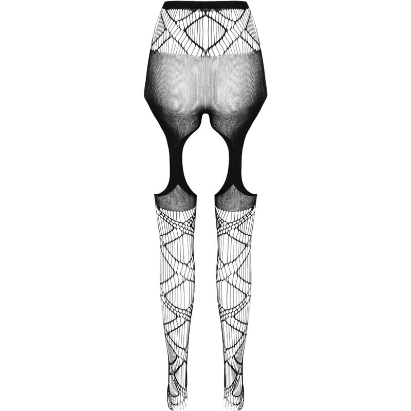 PASSION - COLLEZIONE ECO BODYSTOCKING ECO S005 BIANCO – Calze giarrettiera – foto 4
